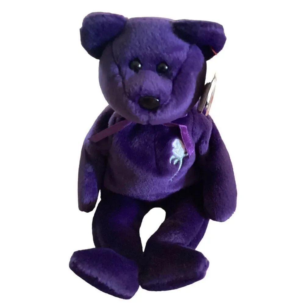 1997 Retired Princess Bear Ty Beanie Baby Plush Collectible Tag Error Misspellin